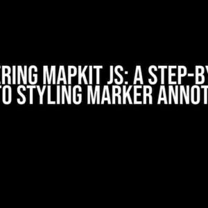 Mastering MapKit JS: A Step-by-Step Guide to Styling Marker Annotations